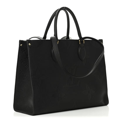 Louis Vuitton Empreinte Monogram Giant Onthego MM Black 3 of 9