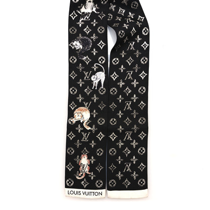 Louis Vuitton Silk Catogram Classic Bandeau Black 2 of 3