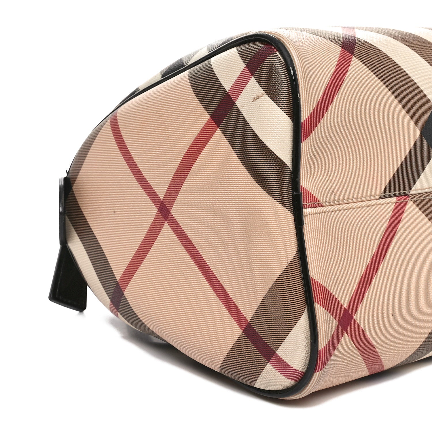 Burberry Nova Check Patent Small Chester Bowling Bag Black 8 of 10