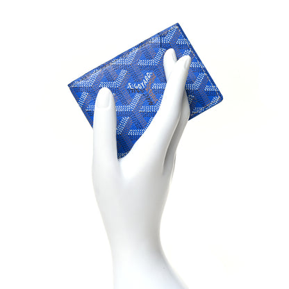 Goyard Goyardine Multi Slot Bi-Fold Wallet Sky Blue 2 of 10