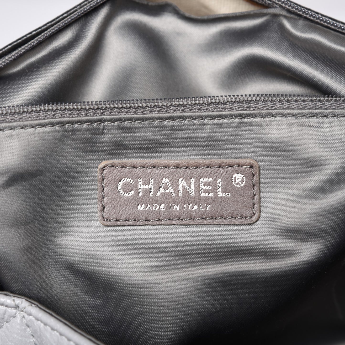 Vinyl Quilted Jumbo Melrose Degrade Flap Black