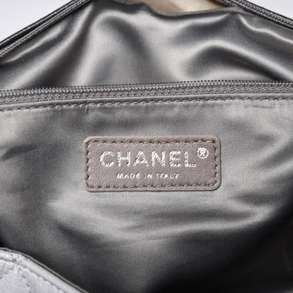 Chanel Vinyl Quilted Jumbo Melrose Degrade Flap Black 6 of 7