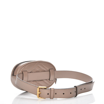 Gucci Calfskin Matelasse GG Marmont Belt Bag 95 38 Porcelain Rose 3 of 8