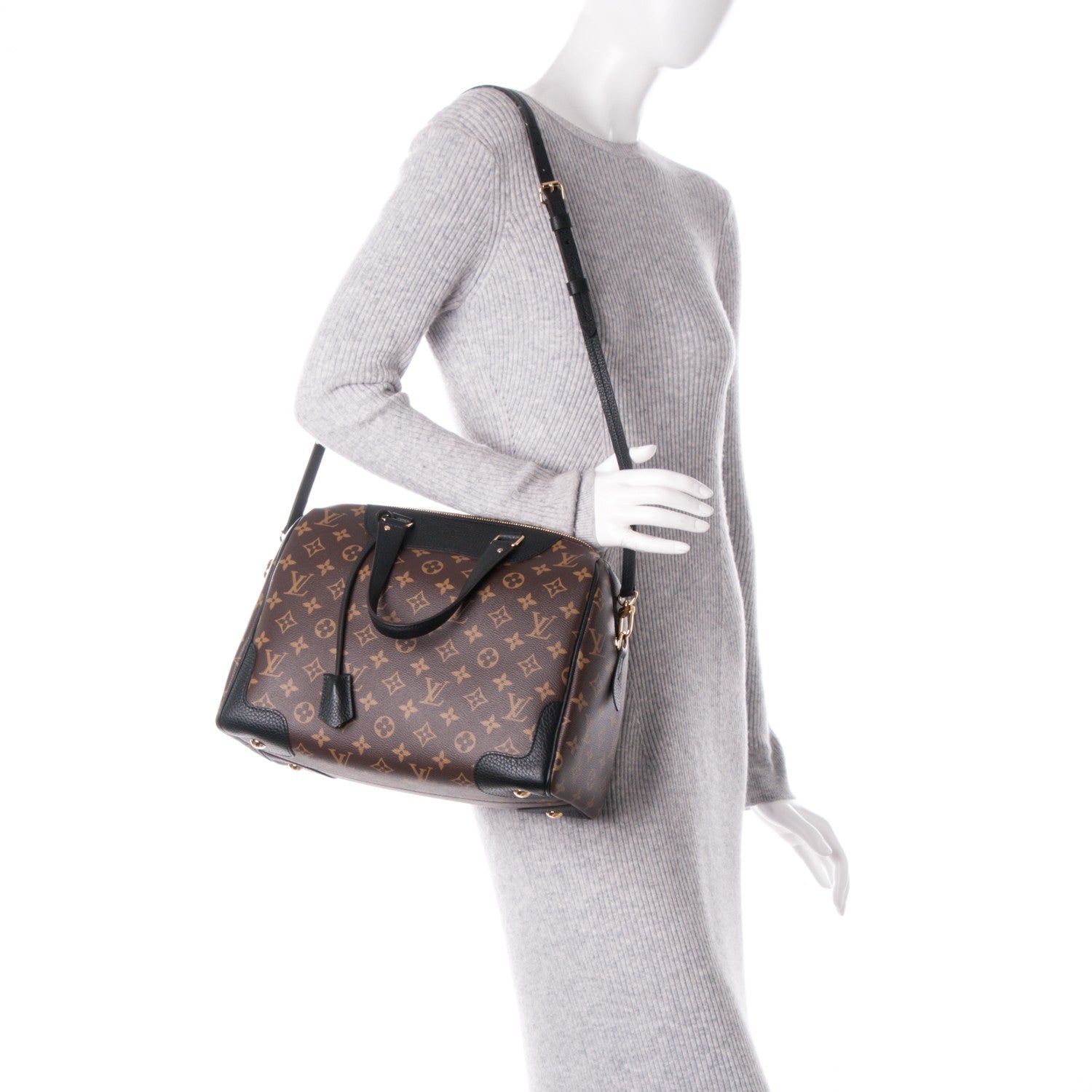 Louis Vuitton Monogram Retiro NM Black 2 of 8