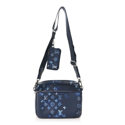 Louis Vuitton Monogram Ink Watercolor Trio Messenger Bag Blue 1 of 9