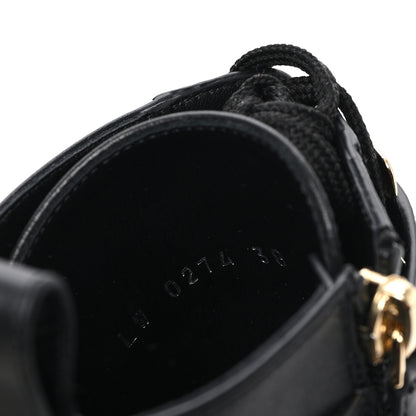 Louis Vuitton Calfskin Territory Flat Ranger Boots 38 Black 8 of 10