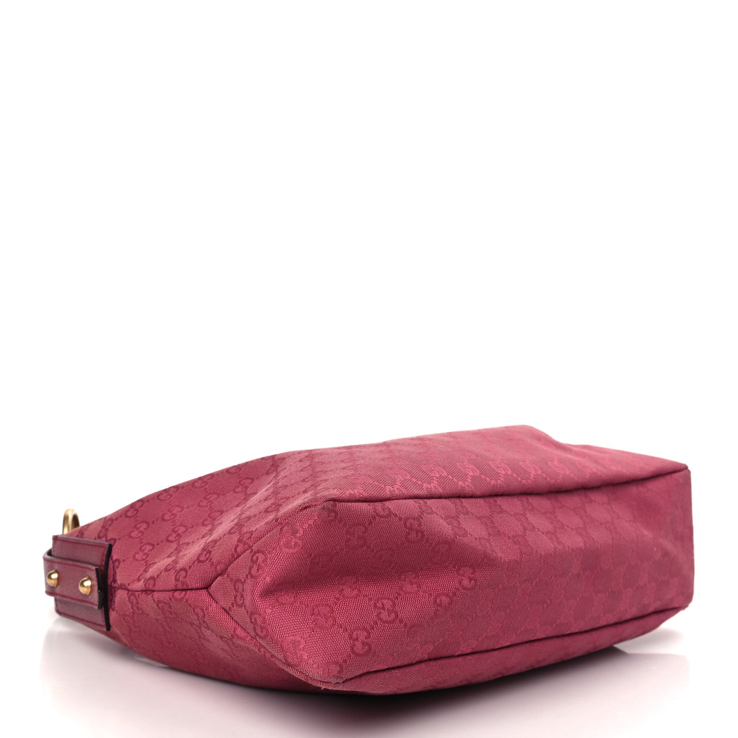 Gucci Monogram Medium Horsebit Chain Hobo Fuchsia 4 of 8