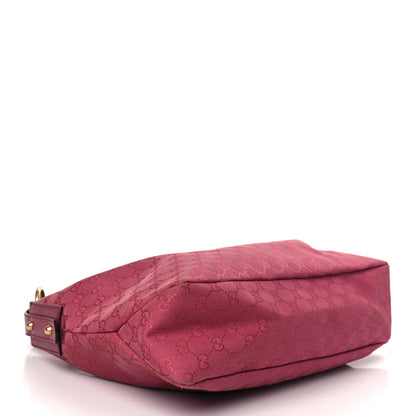 Gucci Monogram Medium Horsebit Chain Hobo Fuchsia 4 of 8