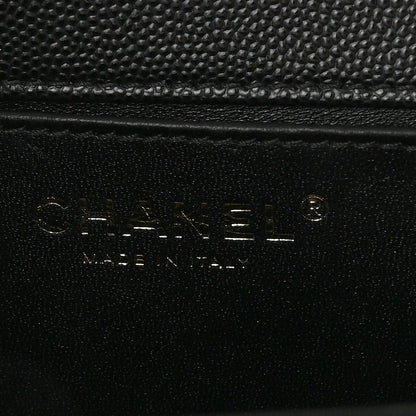 Chanel Caviar Quilted Medium Boy Flap Black 6 of 10