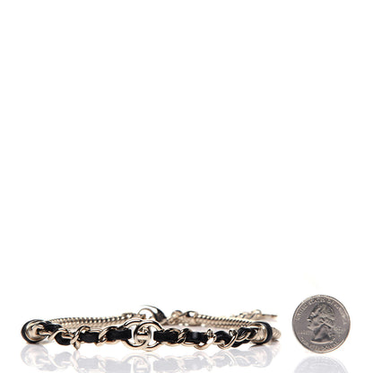 Chanel Metal Lambskin CC Turnlock Choker Necklace Black Gold 4 of 5