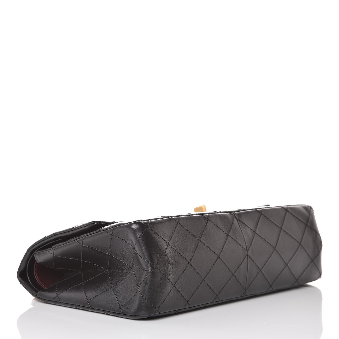 Aged Calfskin Quilted 2.55 Reissue 226 Flap Black