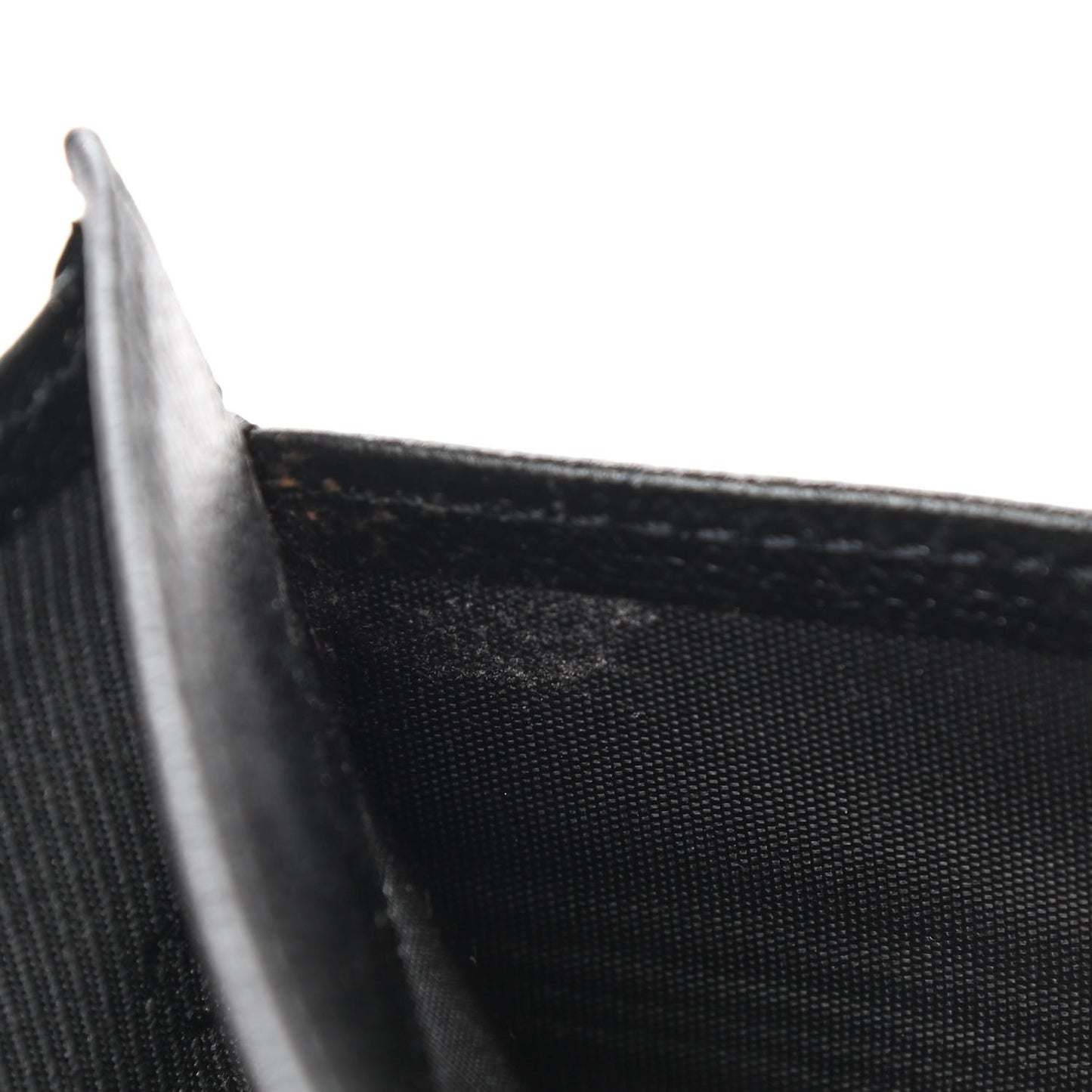 Grained Calfskin CC Button Long Wallet Black