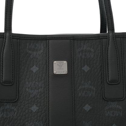 MCM Visetos Small Liz Reversible Shopper Tote Black 10 of 15