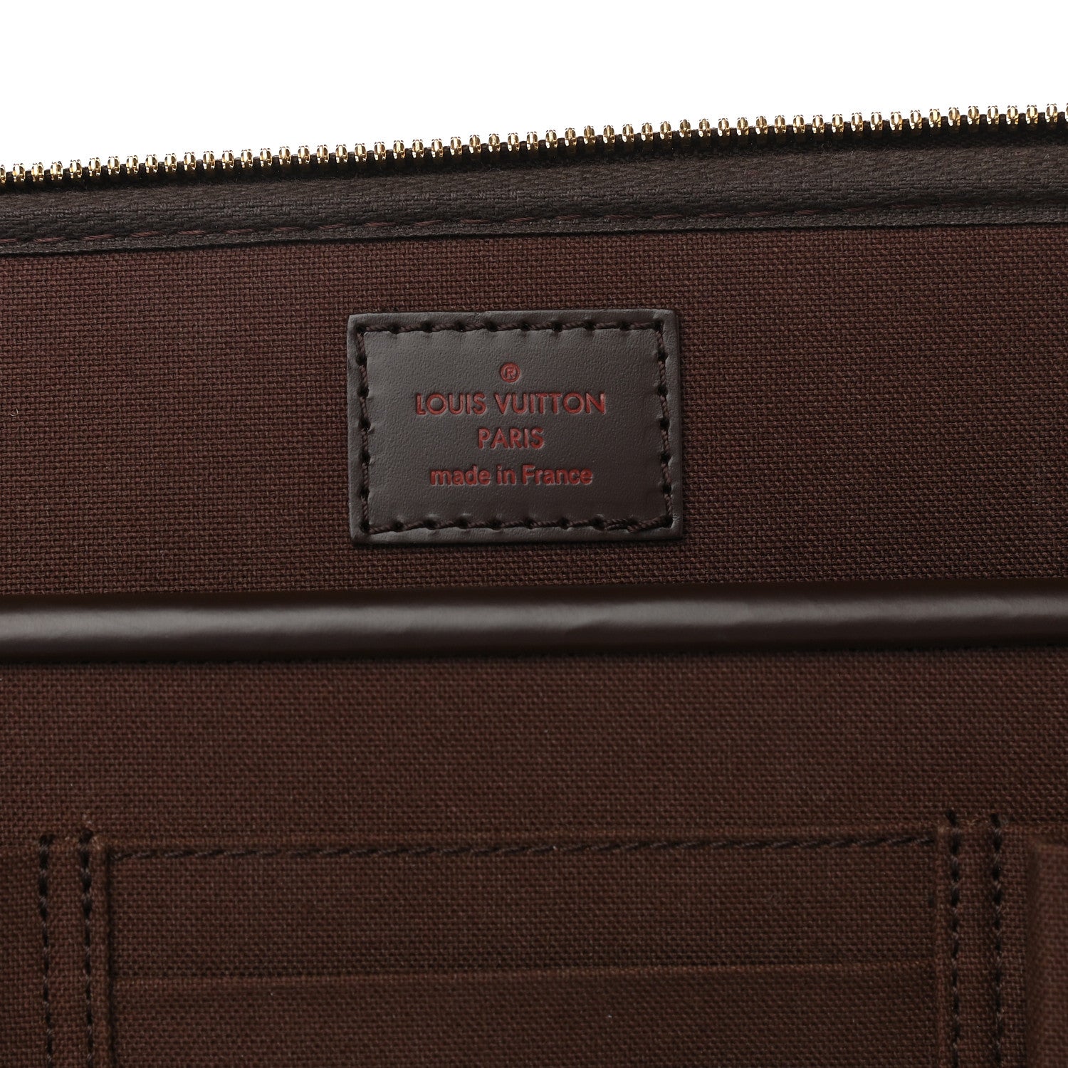 Louis Vuitton Damier Ebene Porte Ordinateur Sabana NM Computer Case 6 of 8