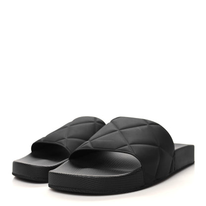 Bottega Veneta Rubber The Slider Sandals 38 Black 3 of 7