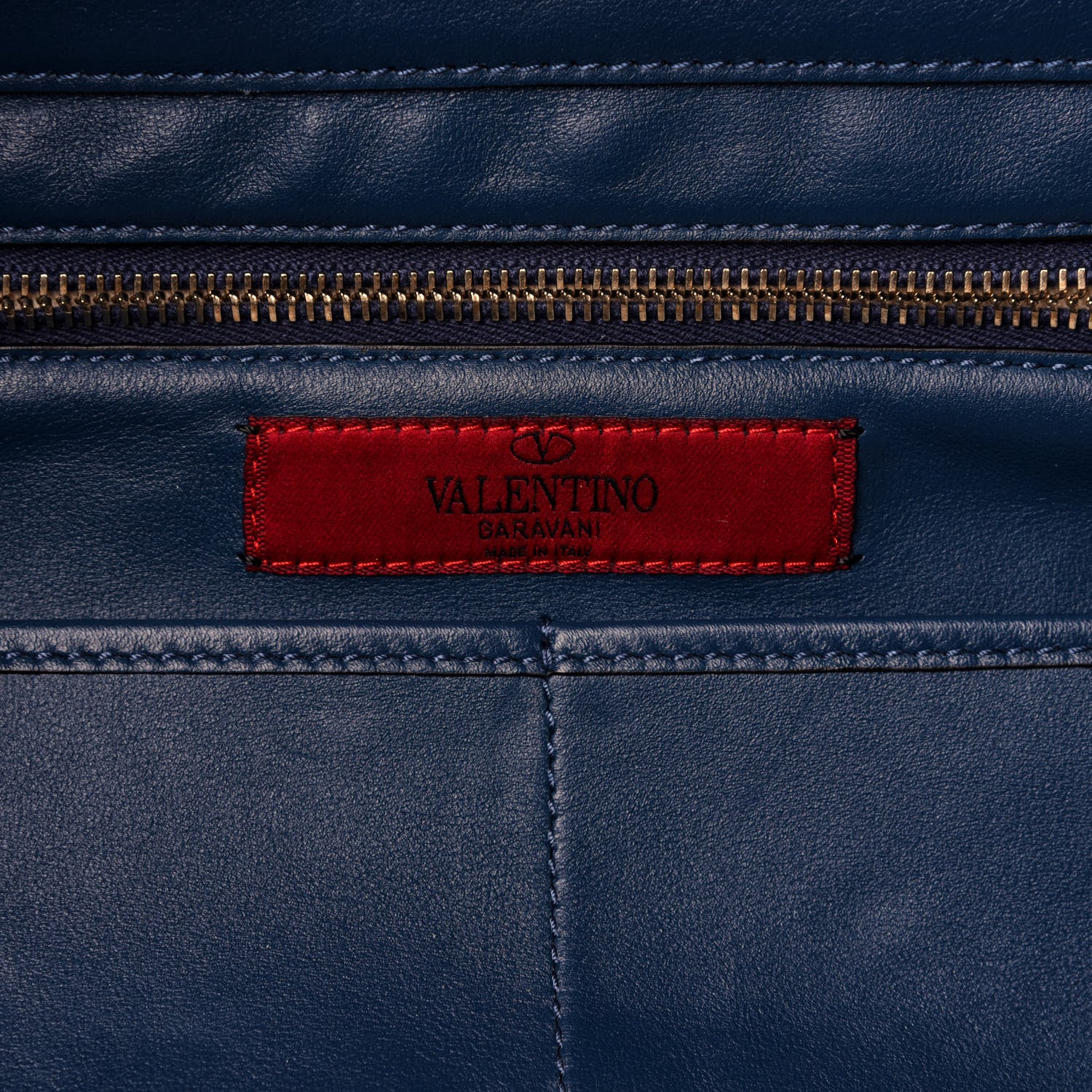 Valentino Garavani Vitello Medium Rockstud Tote Peacock 9 of 18
