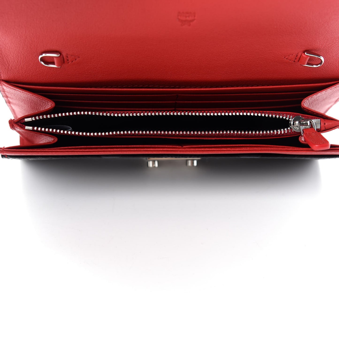 Visetos Large Patricia Wallet On Chain Black