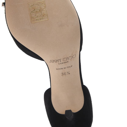 Jimmy Choo Crystal Suede Talika 85 Pump 36.5 Black 6 of 8