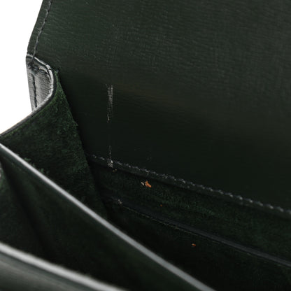 Saint Laurent Calfskin Medium Monogram Sunset Dark Green 13 of 13