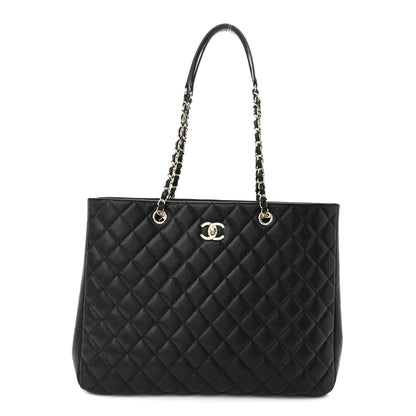 Chanel Caviar Quilted Large Shopping Tote Black 1 of 10