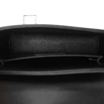 Christian Dior Lambskin Maxi Cannage Small 30 Montaigne Chain Top Handle Bag Black 8 of 11