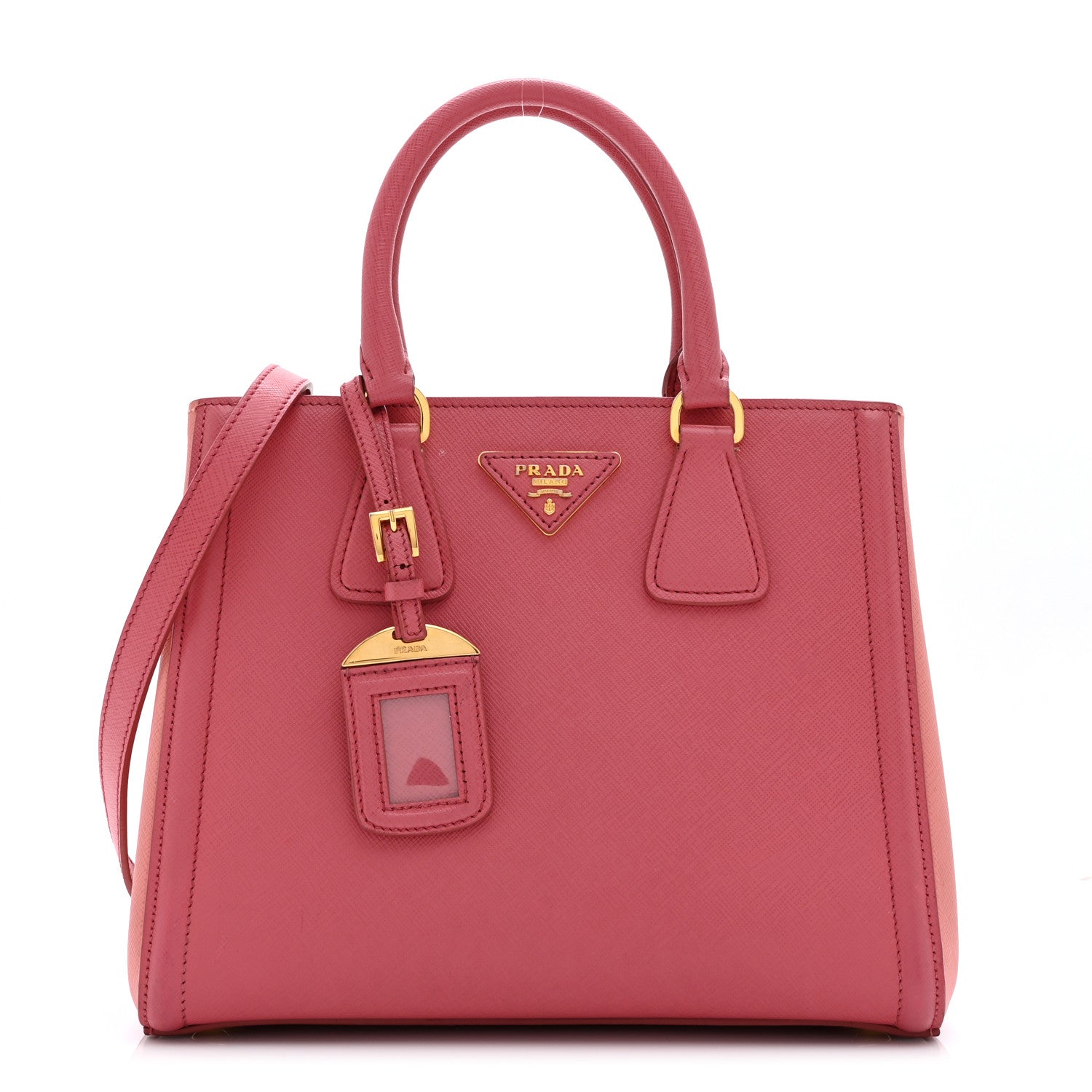 Prada Saffiano Lux 2way Tote Tamaris Camelia 1 of 10