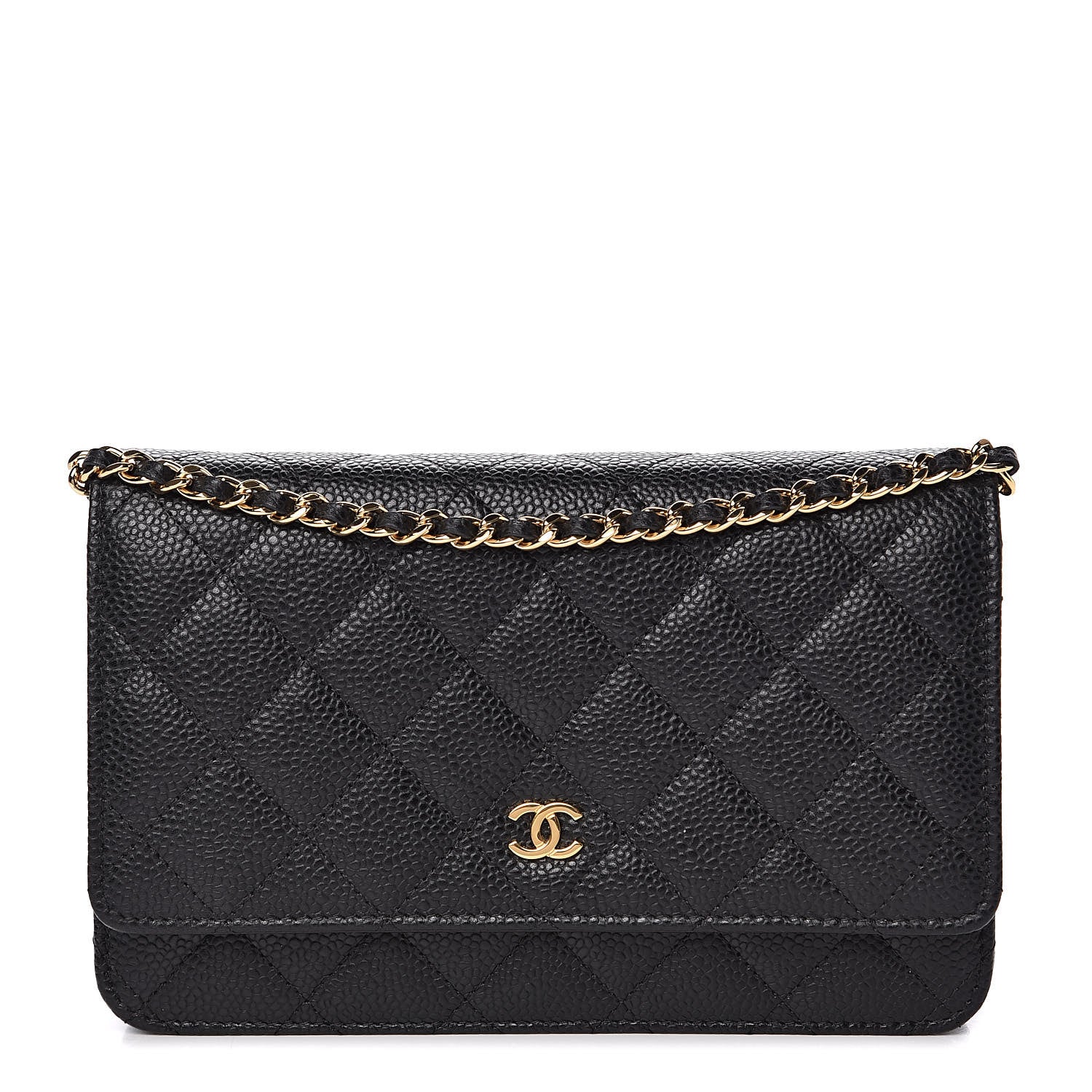 Chanel Caviar Quilted Wallet On Chain WOC Black 1 of 11