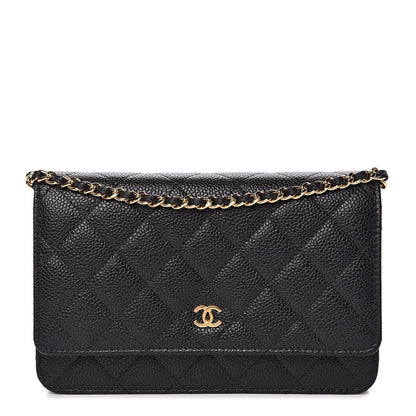 Chanel Caviar Quilted Wallet On Chain WOC Black 1 of 11