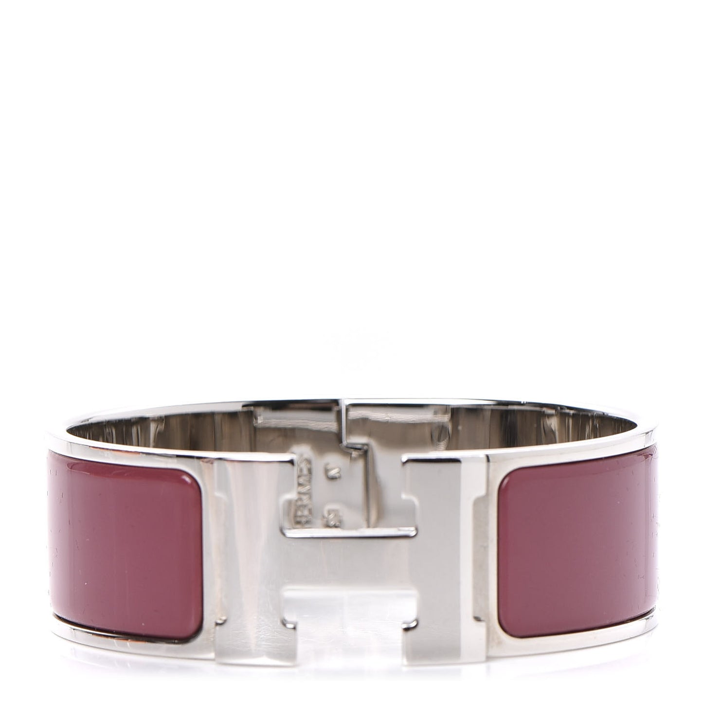 Enamel Wide Clic Clac H Bracelet PM Rouge De Chine