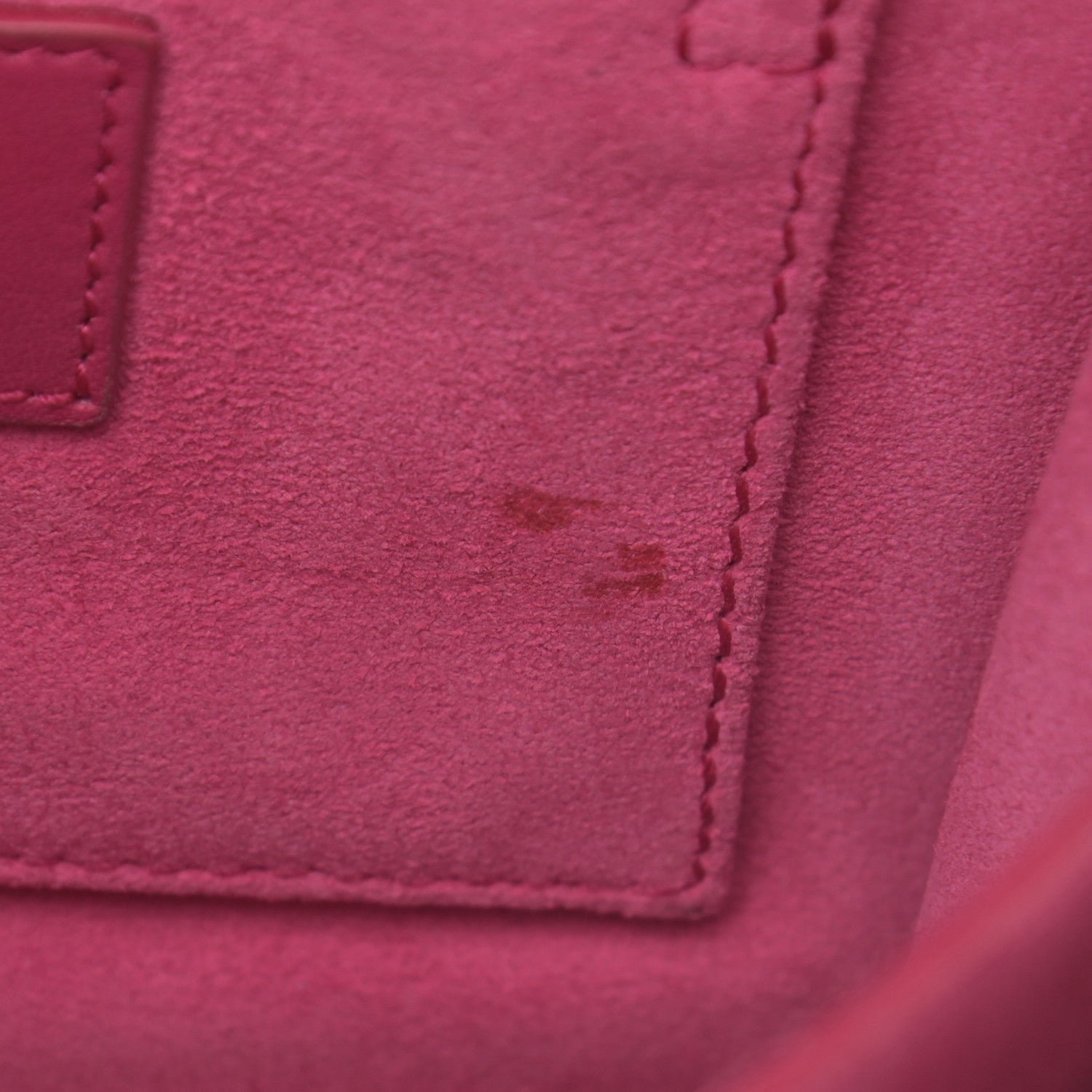 Saint Laurent Calfskin Small Classic Y Satchel Bag Fuchsia 14 of 15