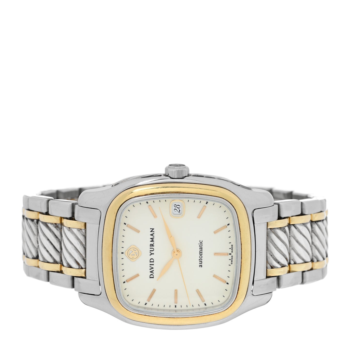 Stainless Steel 18K Yellow Gold 35mm Thoroughbred Automatic Watch