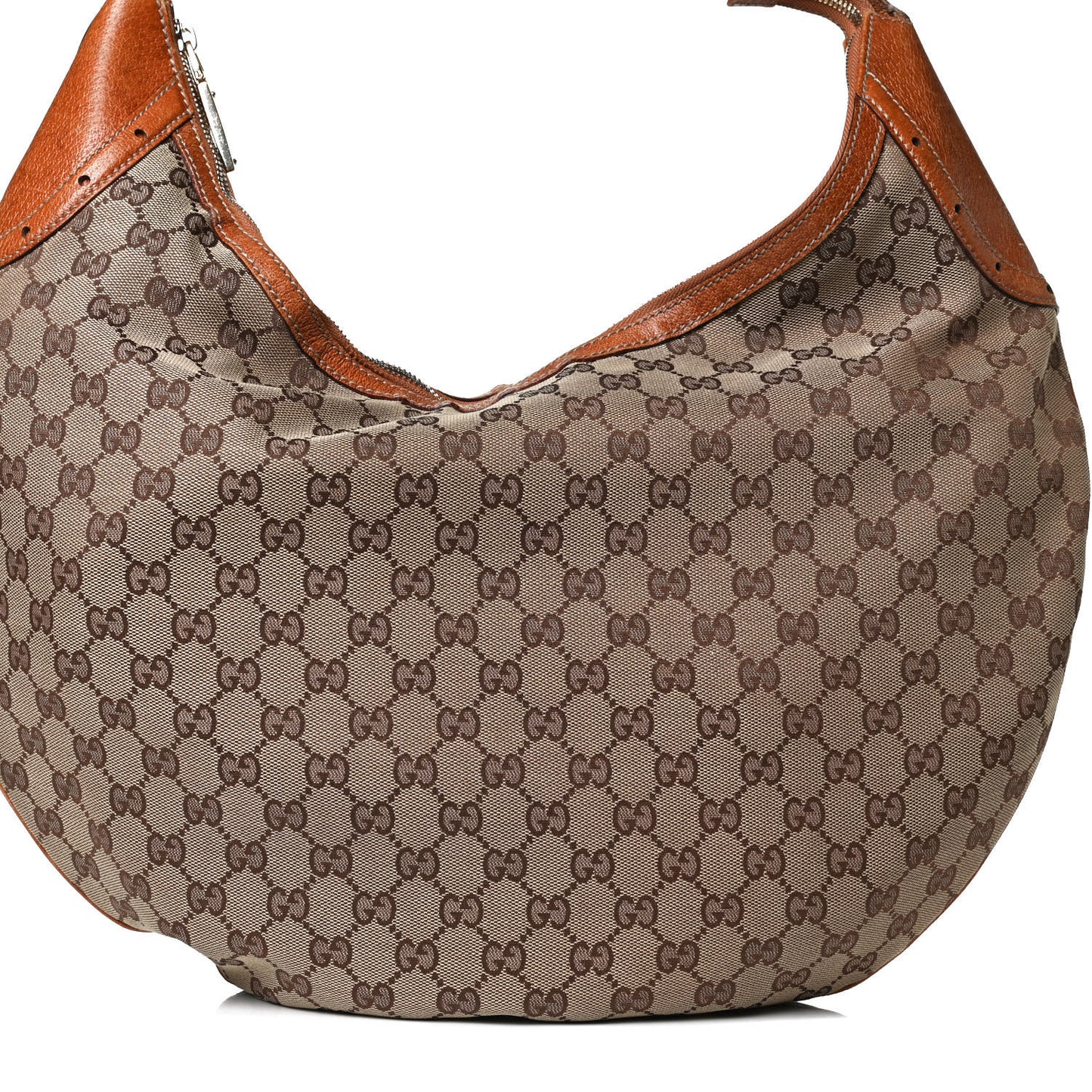 Monogram Horsebit Glam Hobo Tan