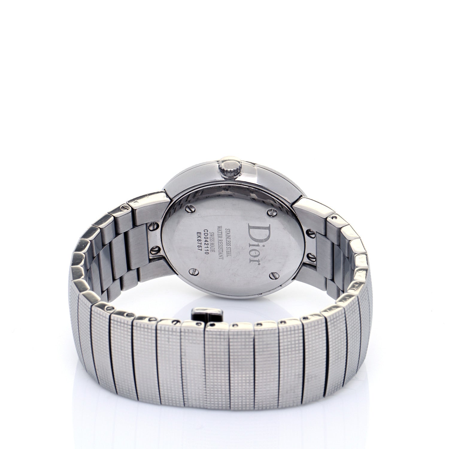 Christian Dior Stainless Steel Diamond Mother of Pearl 33mm La D De Dior Quartz Watch 4 of 6