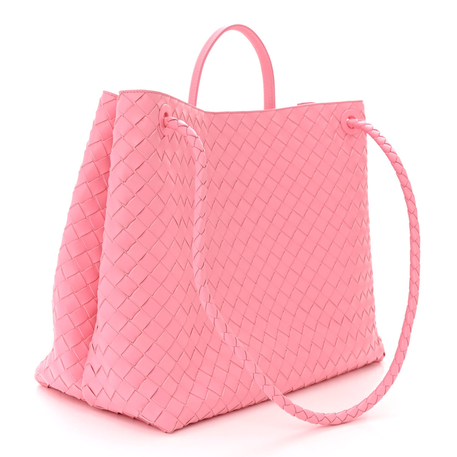 Bottega Veneta Nappa Intrecciato Large Andiamo Shoulder Bag Ribbon 3 of 9