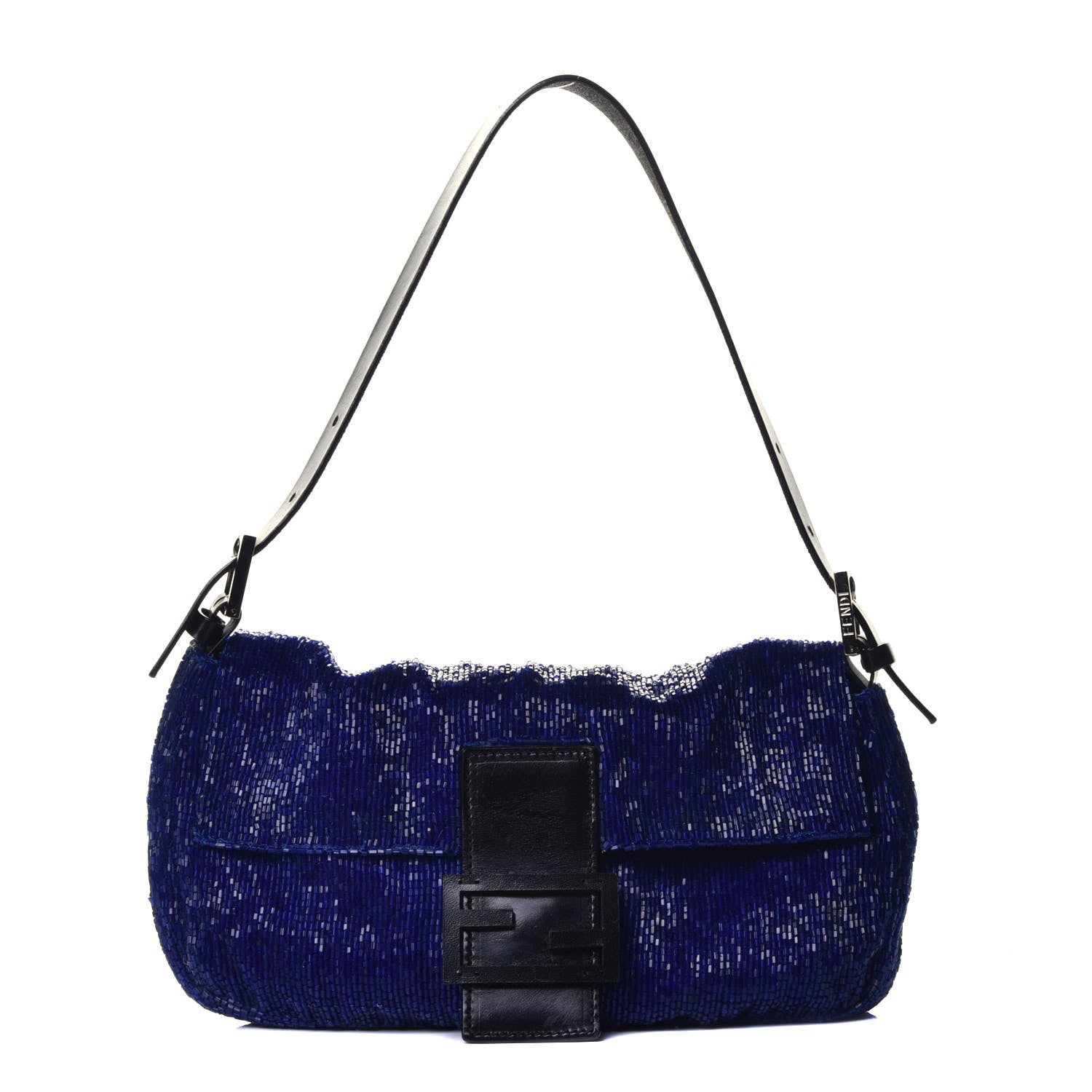 Fendi Beaded Baguette Blue 1 of 11