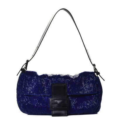 Fendi Beaded Baguette Blue 1 of 11