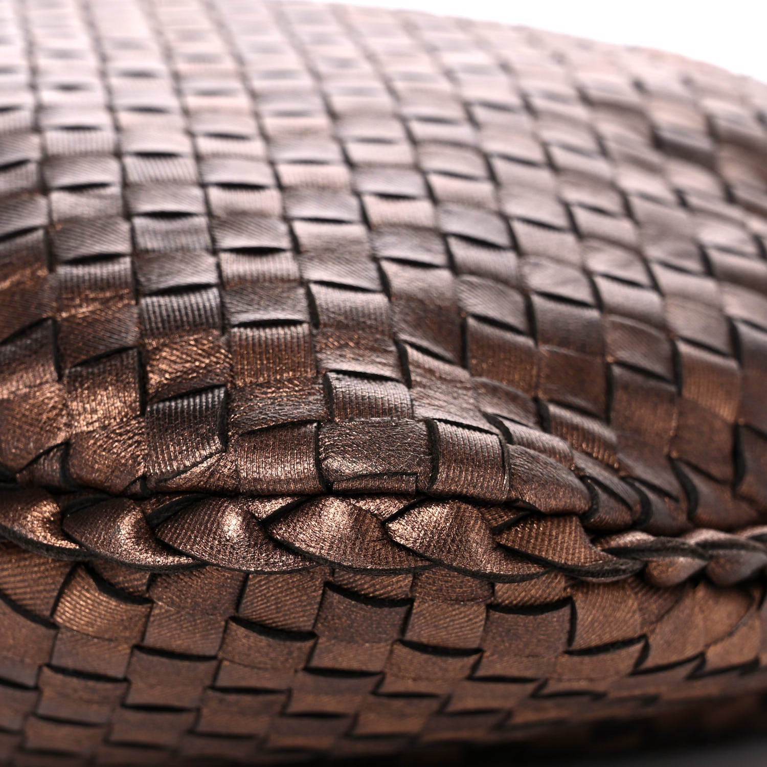 Bottega Veneta Metallic Nappa Intrecciato Large Veneta Hobo Copper 8 of 10