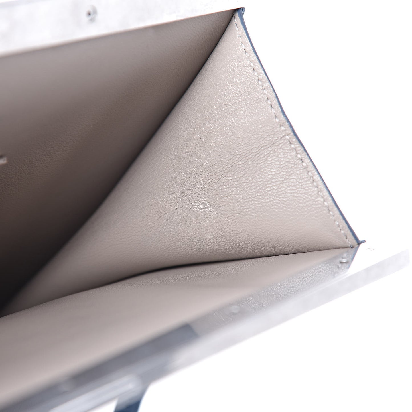 Smooth Calfskin Mini Clasp Bag Medium Blue