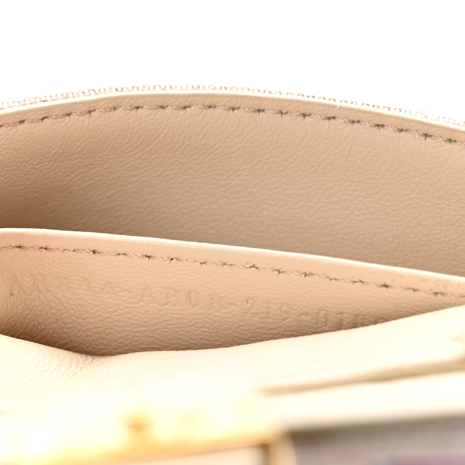 Fendi Kuban Canvas FF Embroidered Nano Baguette Charm Grezzo