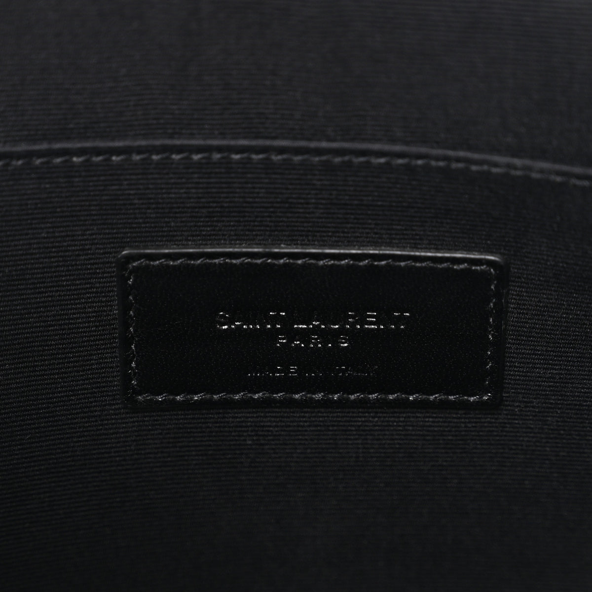 Calfskin Sweet Dreams Shark Zipped Pouch Black
