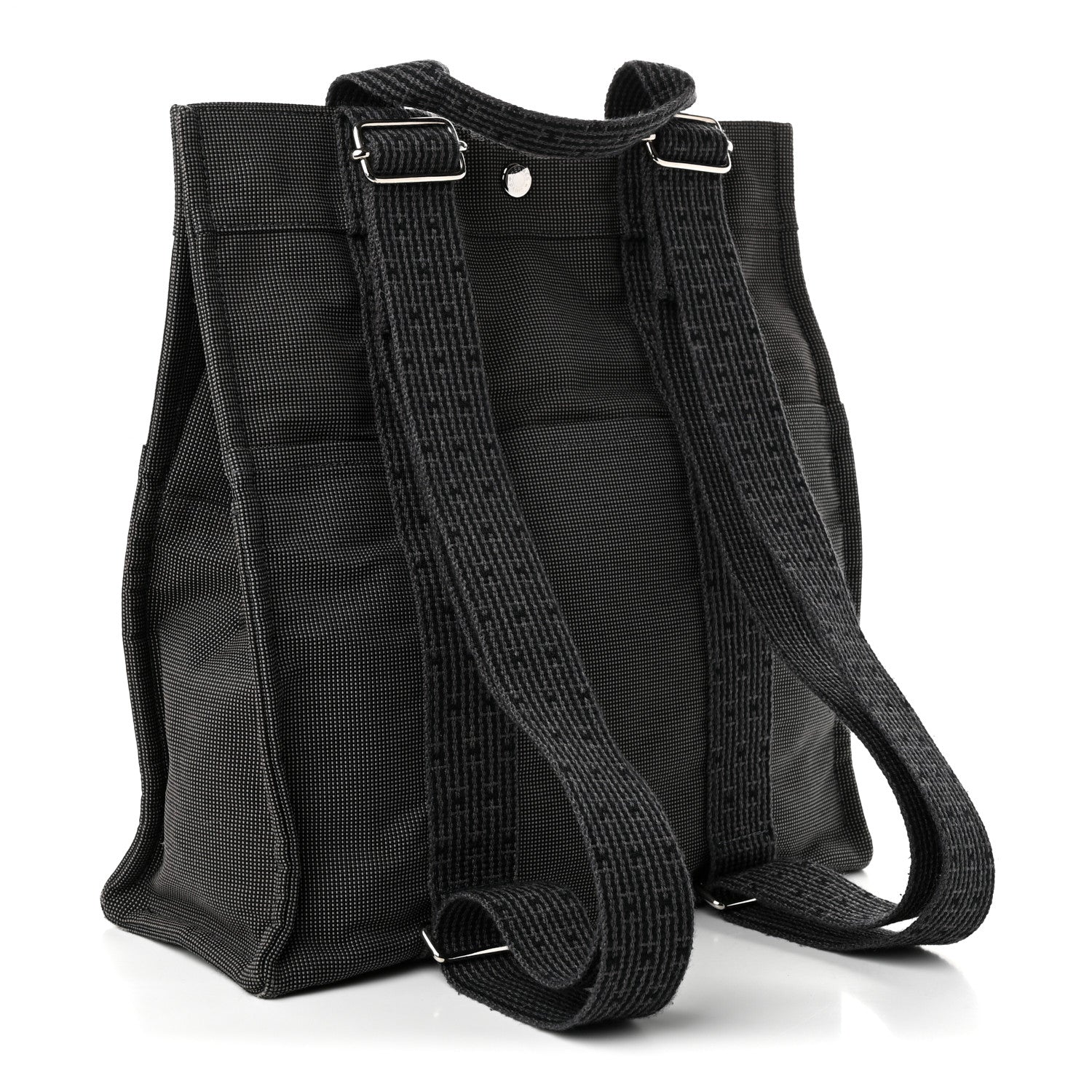 Hermes Canvas Herline Backpack Grey 3 of 10
