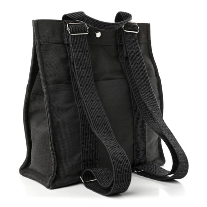 Hermes Canvas Herline Backpack Grey 3 of 10