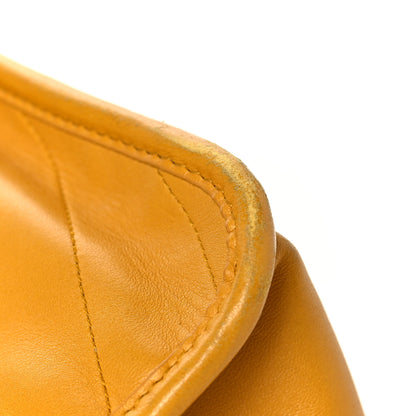 Saint Laurent Lambskin Matelasse Monogram Medium Niki Chain Satchel Yellow 13 of 14