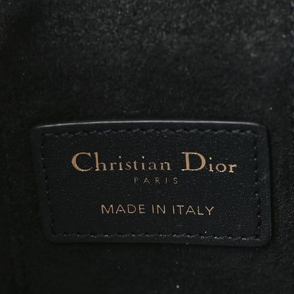 Christian Dior Lambskin Cannage Micro Lady Dior Vanity Case Black 6 of 9