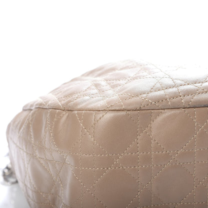 Christian Dior Lambskin Cannage Large Dior Soft Hobo Beige 8 of 10