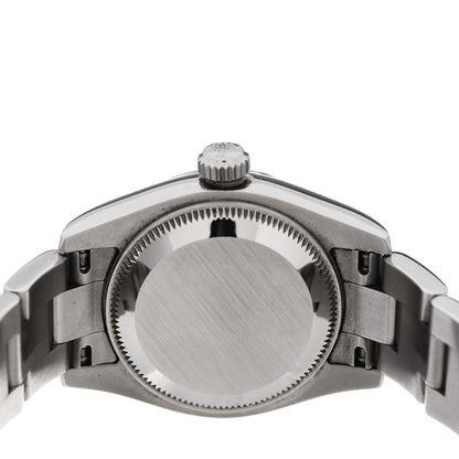 Rolex Stainless Steel 18K White Gold Diamond 26mm Oyster Perpetual Datejust Watch Silver 179174 4 of 5