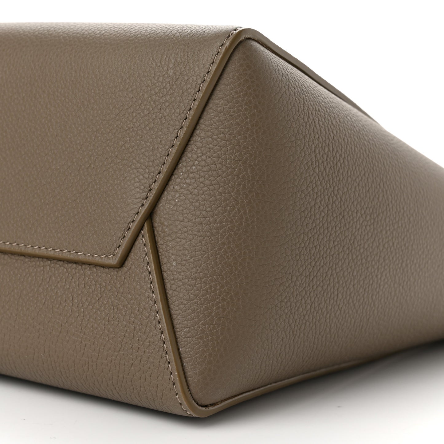 Soft Grained Calfskin Small Sangle Bucket Bag Taupe
