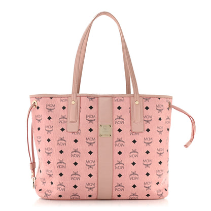 MCM Visetos Medium Liz Reversible Shopper Tote Soft Pink 2 of 19