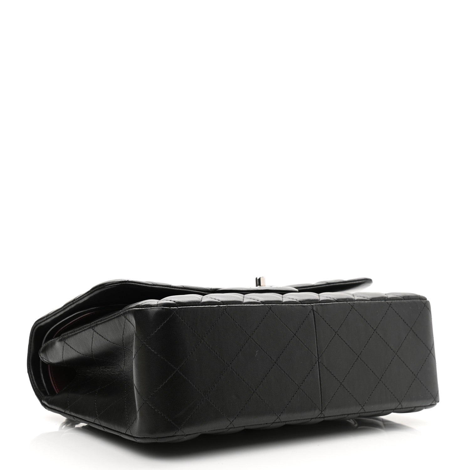 Chanel Lambskin Quilted Jumbo Double Flap Black 4 of 15