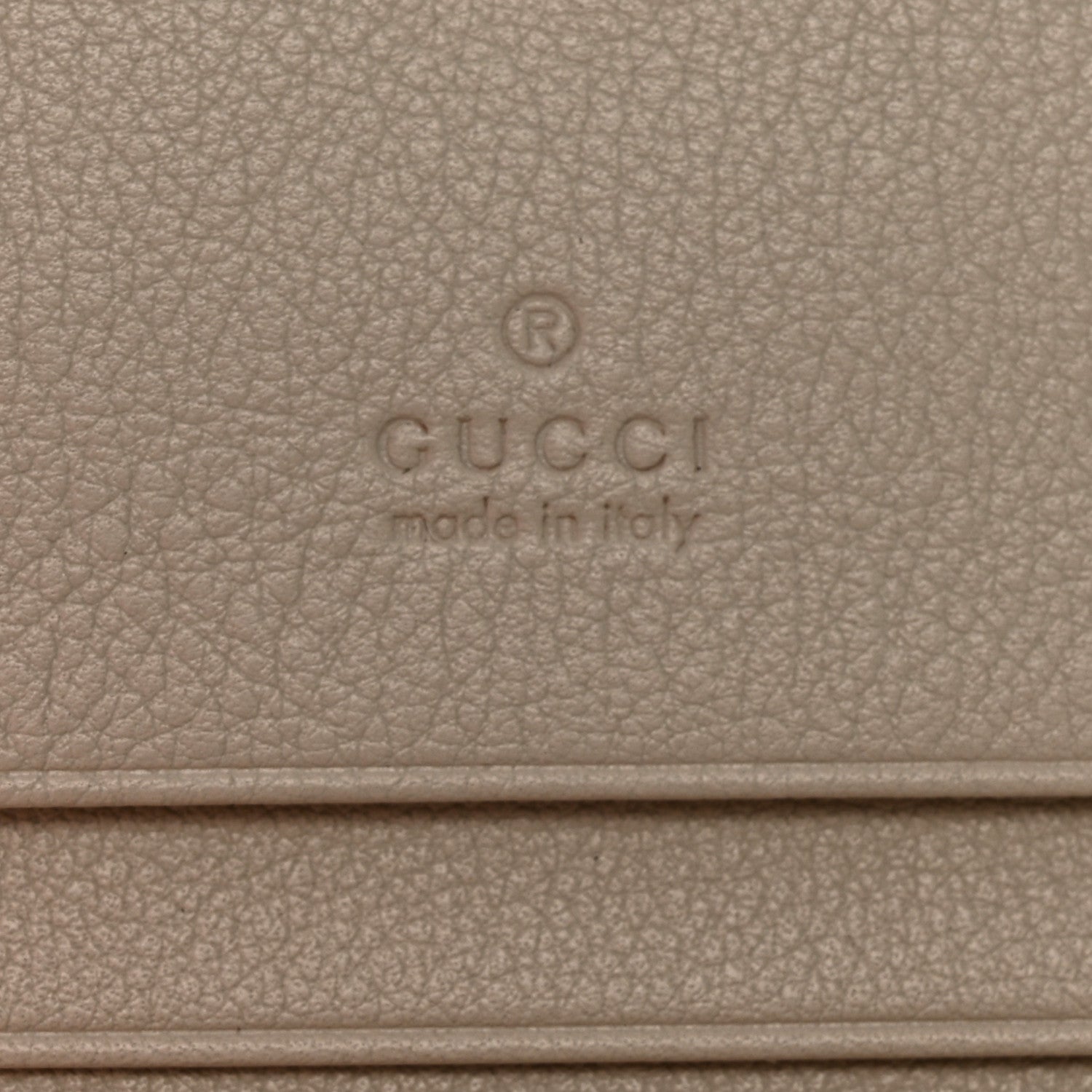 Gucci Wonka Grain Calfskin Diana Card Case Wallet Mystic White 7 of 14